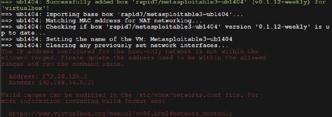 IP-Vagrant-Error-Message
