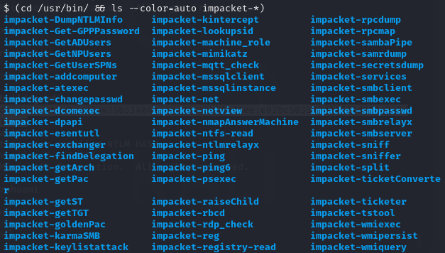 Impacket-suite