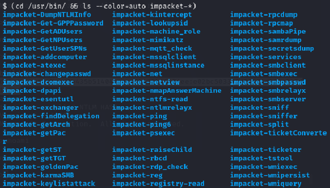 Impacket-suite