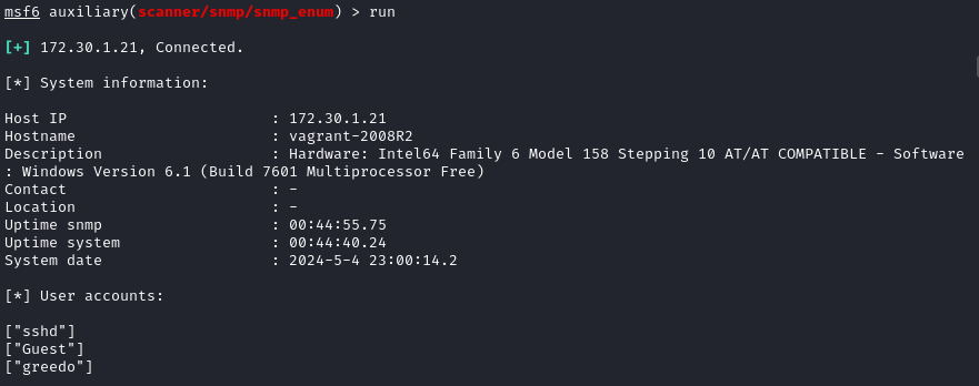 MSF-SNMP-Enum