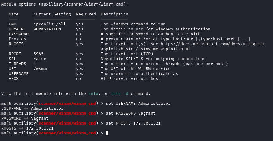 MSF-WinRM-Execute