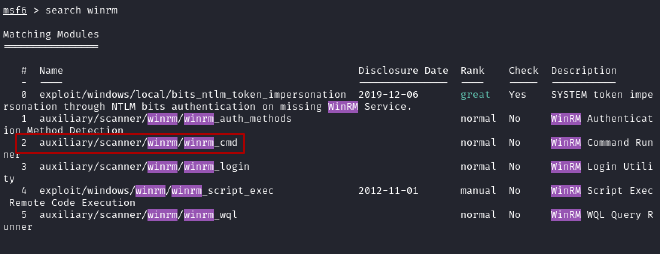 MSF-WinRm