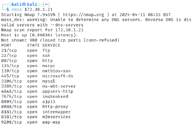 Nmap-network-discover-demo