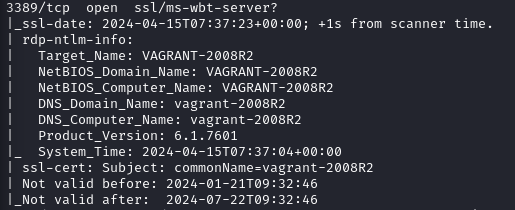 RDP-nmap-scan