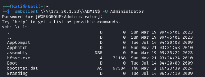 smbclient-intial-scan
