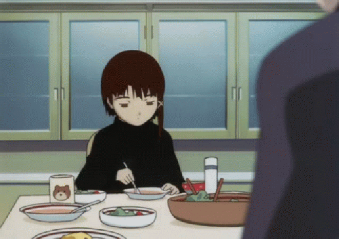 Lain-eatting-dinner