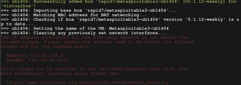 IP-Vagrant-Error-Message