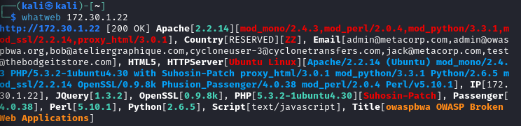 Whatweb-ubuntu-scan